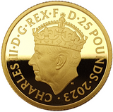 2023 King Charles III Coronation 1/4oz (quarter) 999.9 Gold Proof Coin