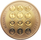 2022 Queen Elizabeth II Alexander Graham Bell £2 Gold Proof Coin