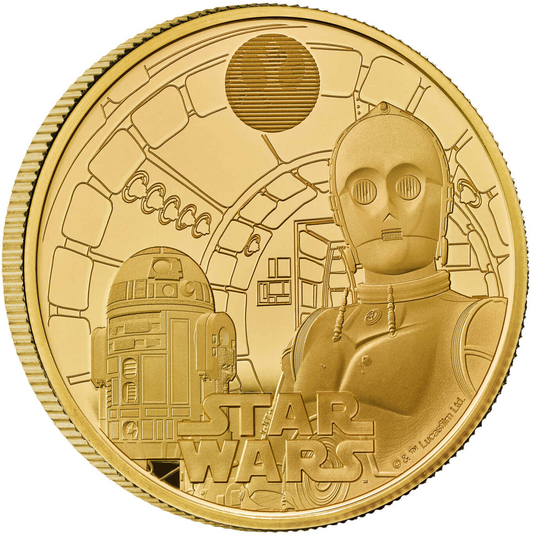 2023 King Charles III 'Star Wars R2-D2 - C-3PO'  1oz 999.9 Gold Proof Coin
