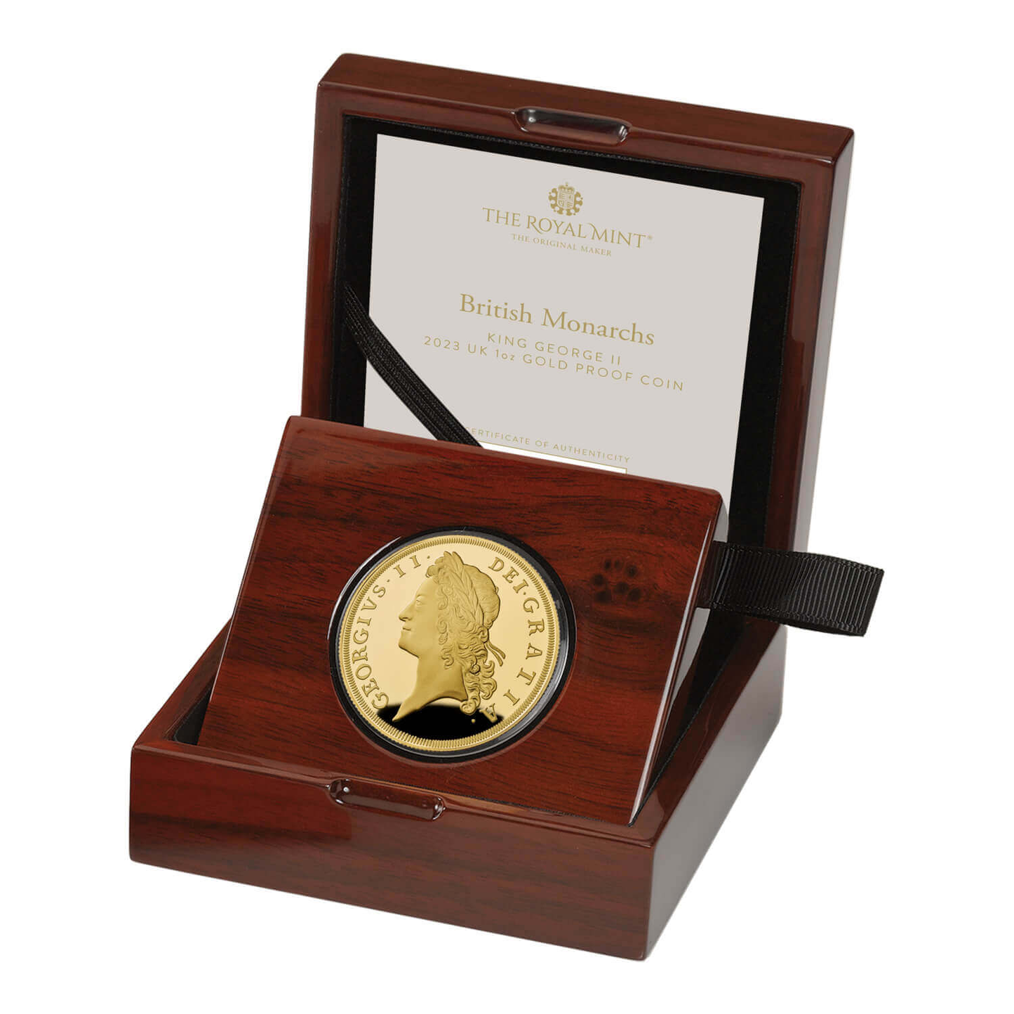2023 King Charles III British Monarchs 'George II ' 1oz 999.9 Gold Proof Coin