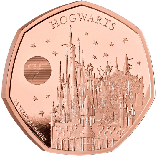 2023 'Hogwarts School of Witchcraft and Wizardry' Gold Proof 50P