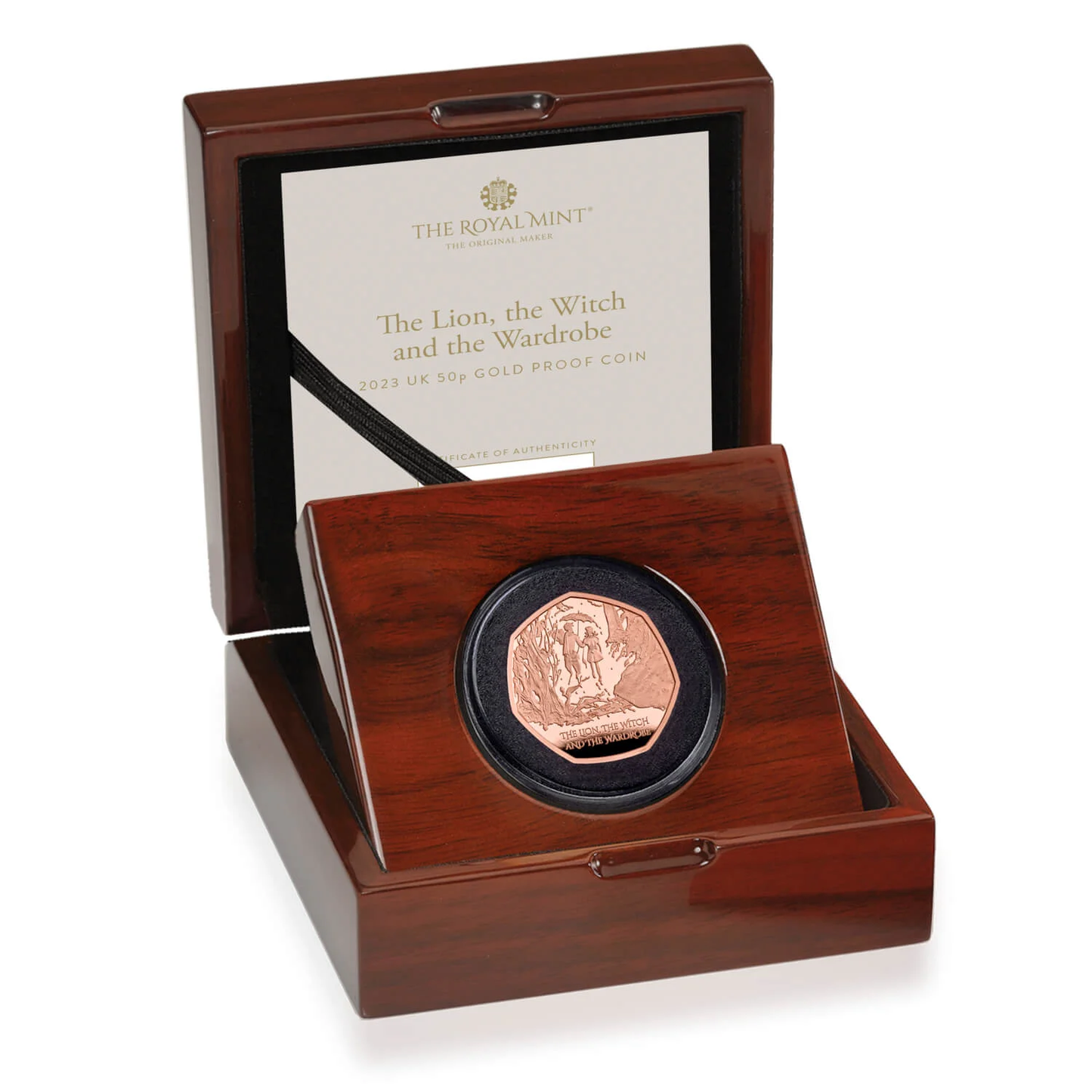 2023 The Lion, the Witch and the Wardrobe' Gold Proof 50P - 100 issue Limit.