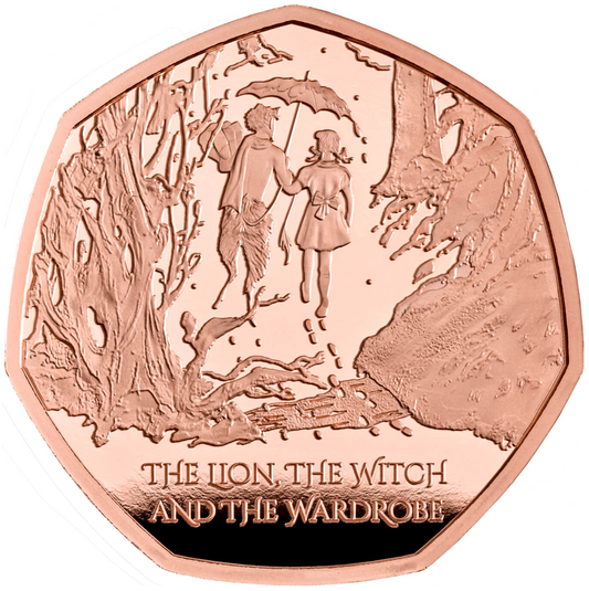 2023 The Lion, the Witch and the Wardrobe' Gold Proof 50P - 100 issue Limit.