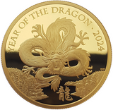 2024 King Charles III 'Lunar Year of the Dragon' 999.9 1oz Gold Proof Coin