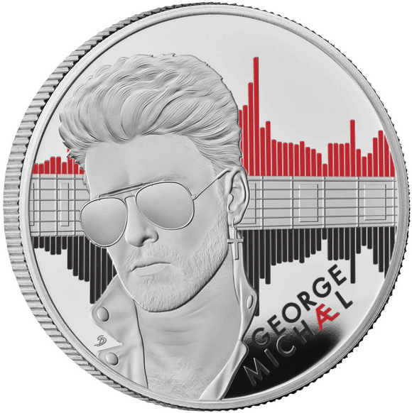 2024 Music Legends 'George Michael' 1 oz 999 Fine Silver Proof Coin