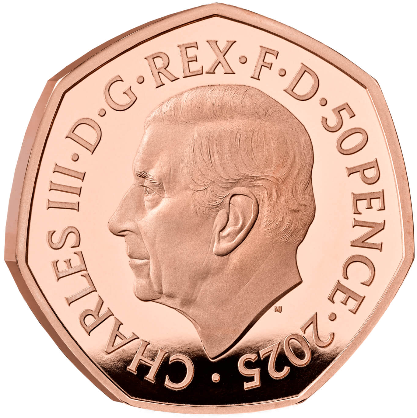 2025 King Charles III 'Mary Poppins' Gold Proof 50P - (Royal Mint Cert No #01)