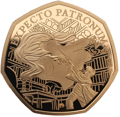 2025 King Charles III 'Harry Potter Patronus' Gold Proof 50P