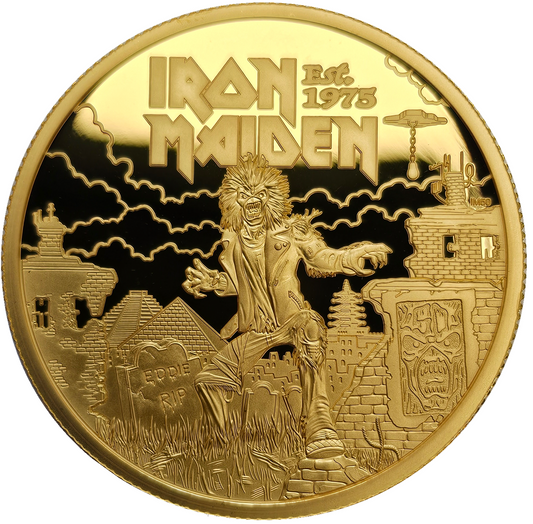 2025 Music Legends 'Iron Maiden' 2oz 999.9 Gold Proof Coin