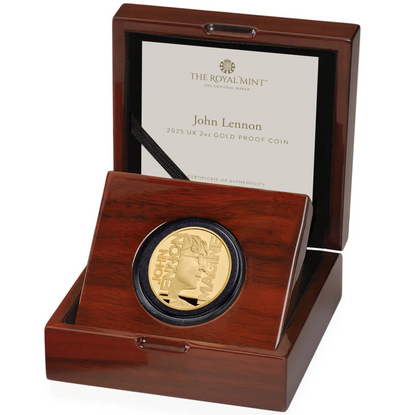 2025 Music Legends 'John Lennon' 2oz 999.9 Gold Proof Coin