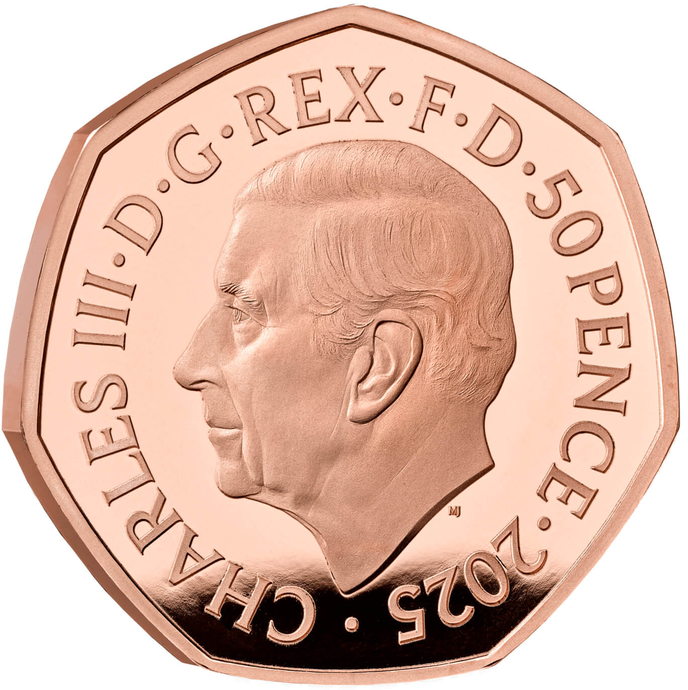 2025 King Charles III 'Stories of the Second World War' Gold Proof 50P
