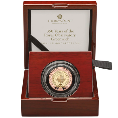 2025 King Charles III '350th anniversary of the Royal Observatory' £2 Gold Proof Coin