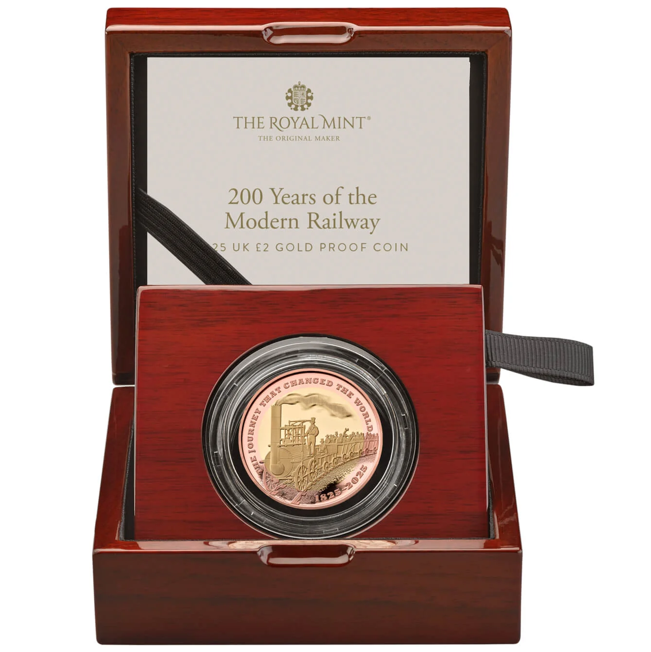 2025 King Charles III '200 Years of The Modern Railway' £2 Gold Proof Coin