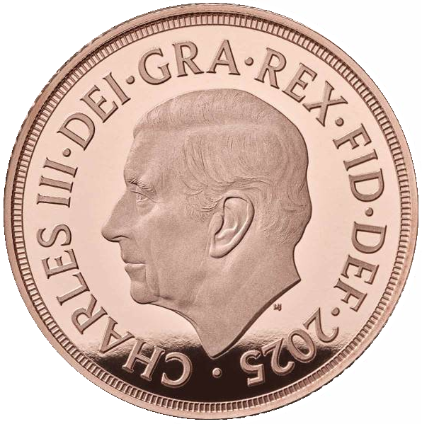 2025 King Charles III 'Royal Arms' Proof Half Sovereign
