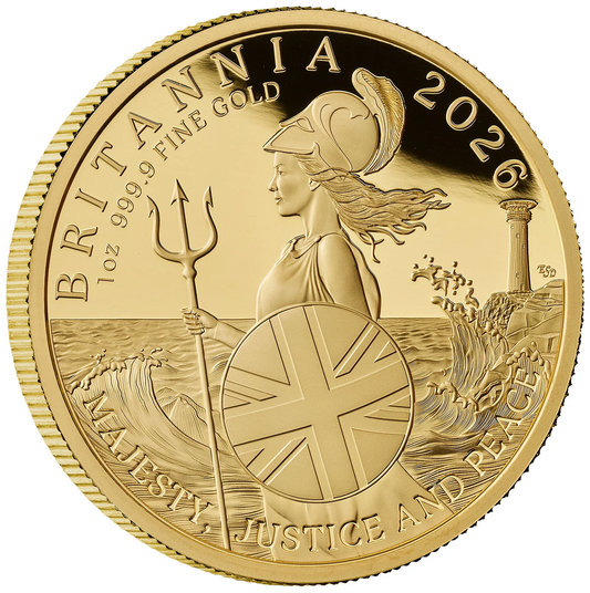 2026 Britannia One Ounce (£100) 999.9 Gold Proof Coin