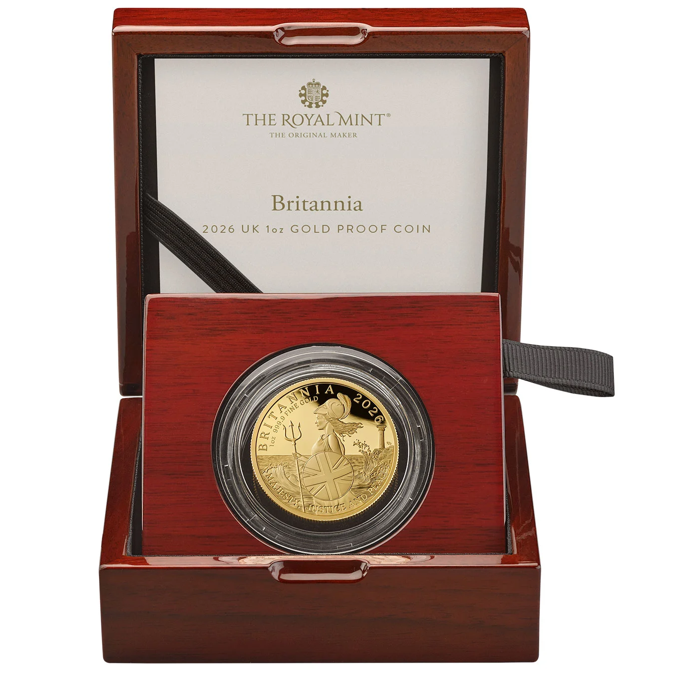 2026 Britannia One Ounce (£100) 999.9 Gold Proof Coin