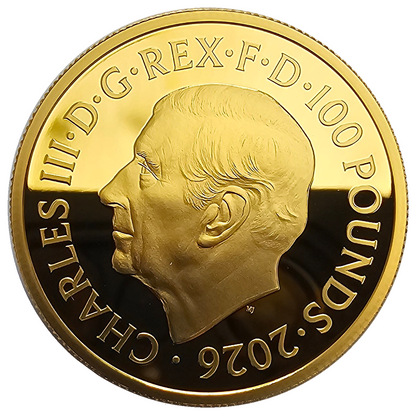 2026 Britannia One Ounce (£100) 999.9 Gold Proof Coin