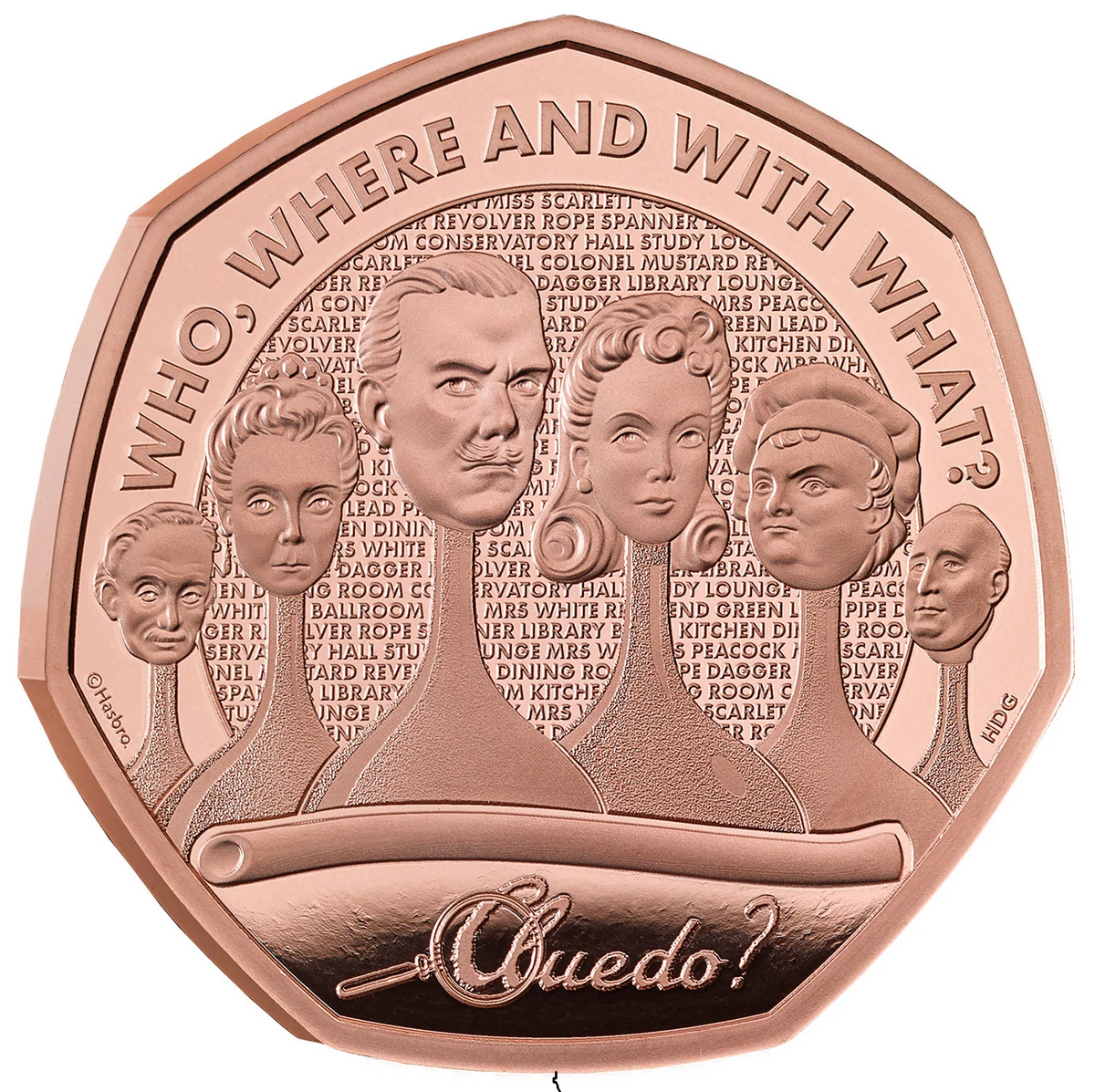 2026 Cluedo Gold Proof 50p - Issue Limit 80