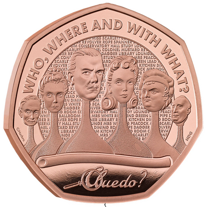 2026 Cluedo Gold Proof 50p - Issue Limit 80