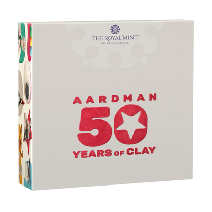 2026 50 Years of Aardman Gold Proof 50P - 100 issue Limit