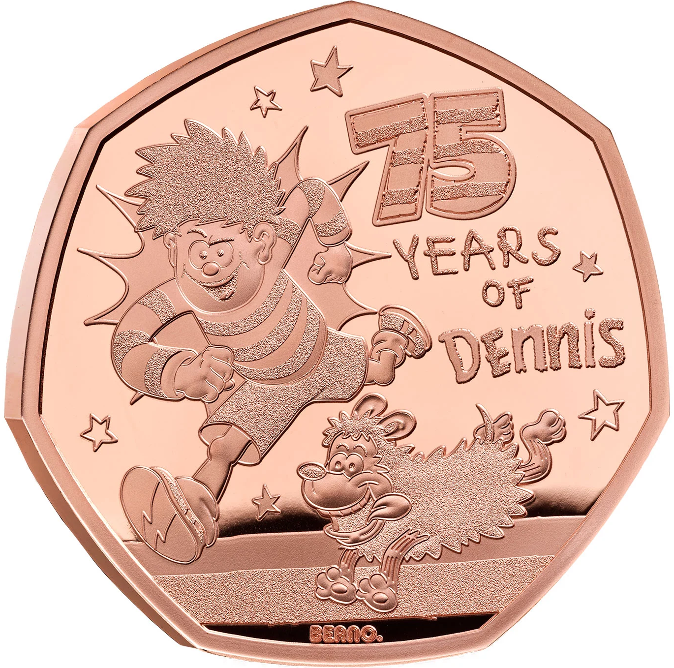 2026 75 Years of Dennis the Menace Gold Proof 50P - 100 issue Limit