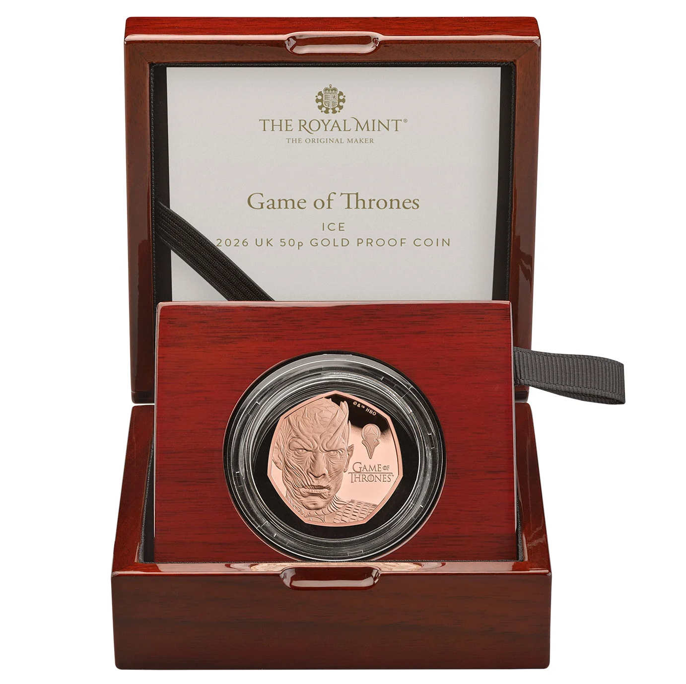 2026 Game of Thrones (Ice) Gold Proof 50P - 100 issue Limit