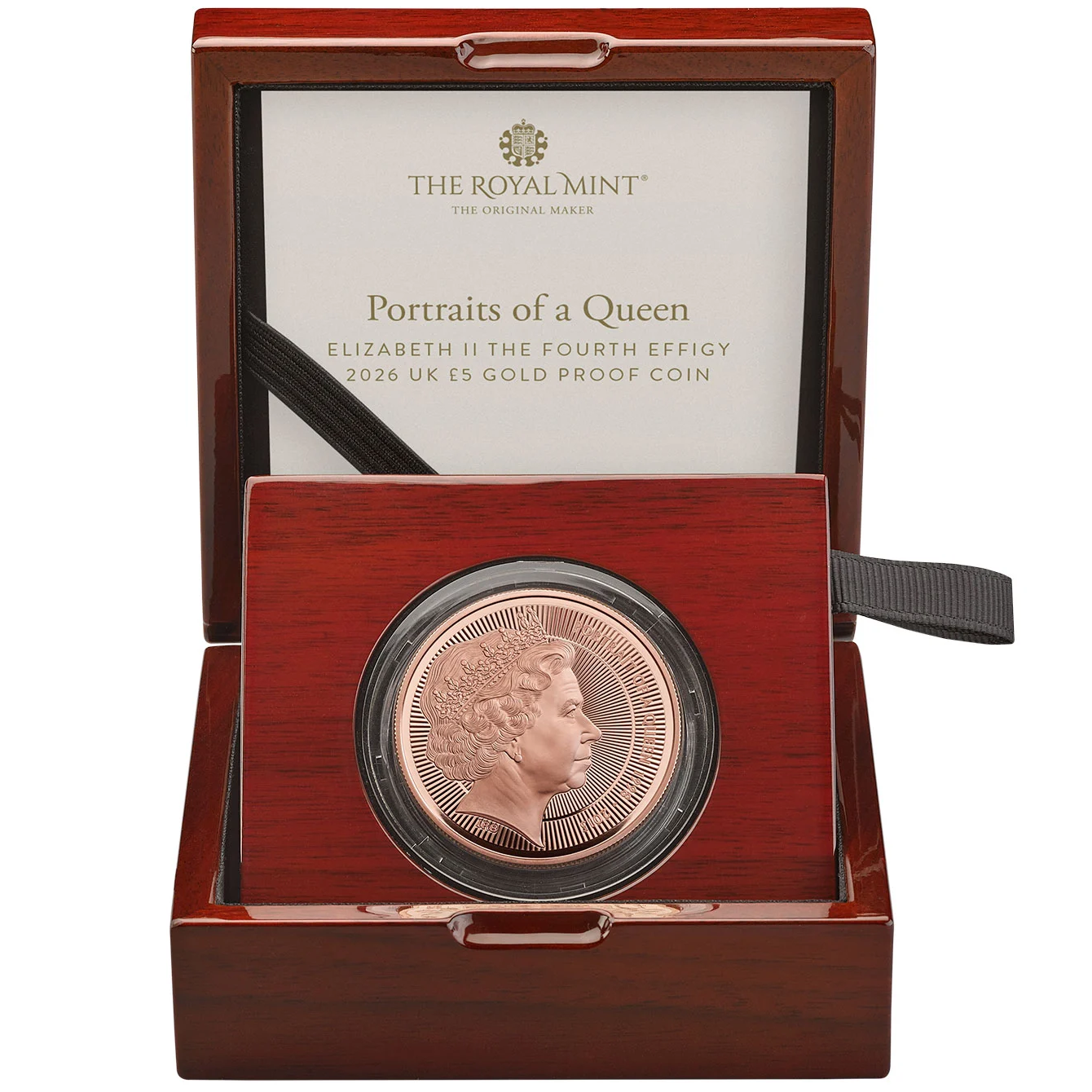 2026 Portraits of a Queen - Elizabeth II The Fourth Effigy £5 Crown Gold Proof