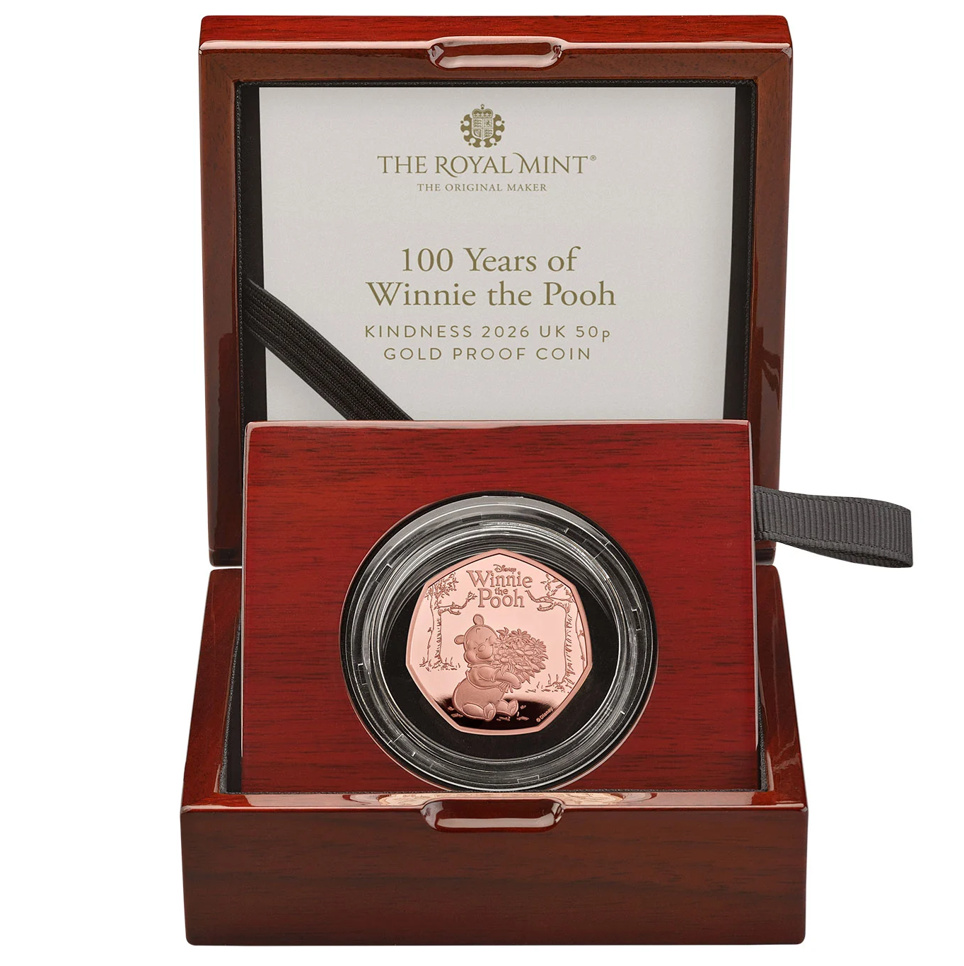 2026 100 Years of Winnie the Pooh - Kindness Gold Proof 50P - 100 issue Limit