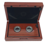 Royal Mint Luxury Wooden Case with Screw Type Capsule for 2 Sovereigns