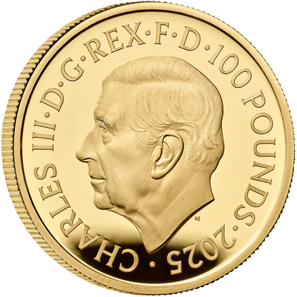 2025 King Charles III 'The Two Georges' 1oz 999.9 Gold Proof Coin