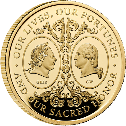 2025 King Charles III 'The Two Georges' 1oz 999.9 Gold Proof Coin
