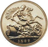 1937 King George VI Proof Specimen Full Sovereign - FDC