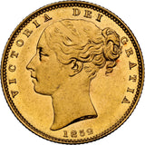 1852 Queen Victoria Shield Reverse Sovereign - NGC MS-61 UNC