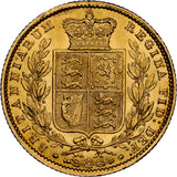 1855 Queen Victoria Shield Reverse Sovereign NGC UNC DETAILS