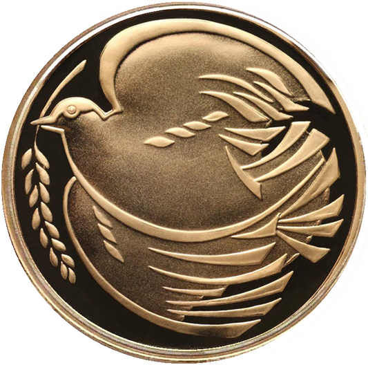 1995 Queen Elizabeth II Dove of Peace £2 Gold Proof Coin