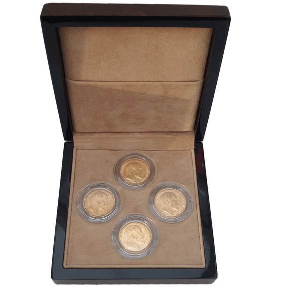 King Edward VII Sovereigns Mint Type Set (4 Sovereigns)