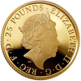 2017 Queen Elizabeth II 'Lion of England' 1/4oz 999.9 Gold Proof Coin