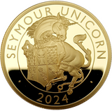 2024 King Charles III Tudor Beasts 'Seymour Unicorn' 1oz 999.9 Gold Proof Coin
