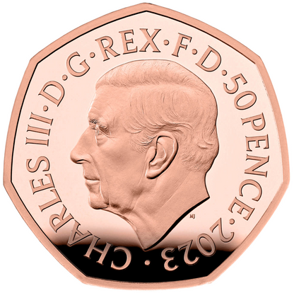 2023 The Lion, the Witch and the Wardrobe' Gold Proof 50P - 100 issue Limit.