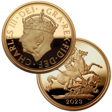 2023 & 2024 King Charles III 'Crowned and Uncrowned' Proof Full Sovereigns