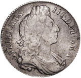 1696 King William III Halfcrown OCTAVO edge