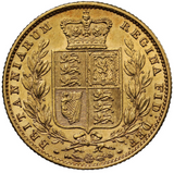 1857 Queen Victoria Shield Reverse Sovereign - Extremely Fine