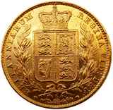 1878-S Queen Victoria Shield Reverse Sovereign - MS Grade