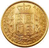 1884-S Queen Victoria Shield Reverse Sovereign - NGC MS-61 UNC