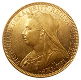 1893 - 1901 Queen Victoria Widow Head Sovereigns Full Date Run Set (9 Sovereigns)
