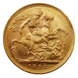 1902-1910 King Edward VII Sovereigns Full Date Run Set (9 Sovereigns)