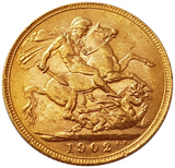 1902 King Edward VII Gold Sovereign (London)