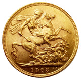 1903 King Edward VII Gold Sovereign (London) AUNC