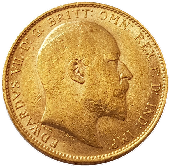 1905 King Edward VII Gold Sovereign (London)