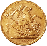 1906 King Edward VII Gold Sovereign (London)