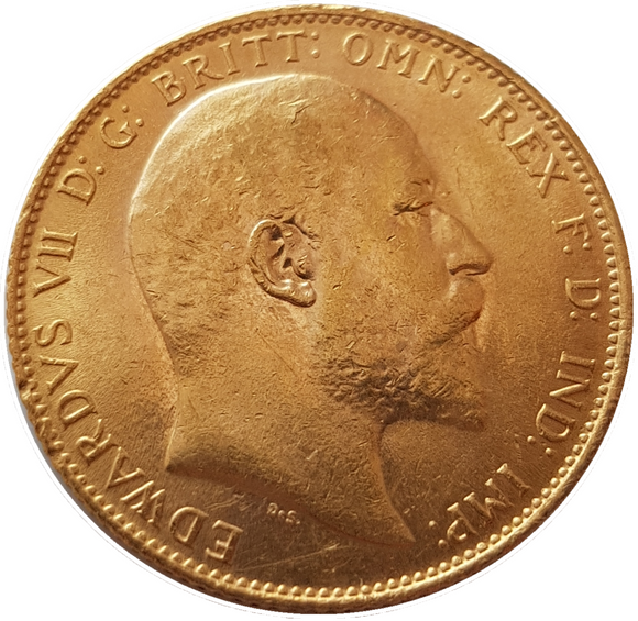 1907 King Edward VII Gold Sovereign (London)